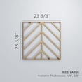thumbnail image 3 of Ekena Millwork 23 3/8"W x 23 3/8"H x 3/8"T Large Genoa Decorative Fretwork Wood Wall Panels, Alder, 3 of 3