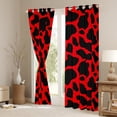 thumbnail image 3 of Erosebridal Cow Print Curtains & Drapes Cute Farm Animal Curtains, Black Red Blackout Curtains Highland Cattle Bull Skin Living Room Curtains, Hair Skin Window Curtains, 3 of 6