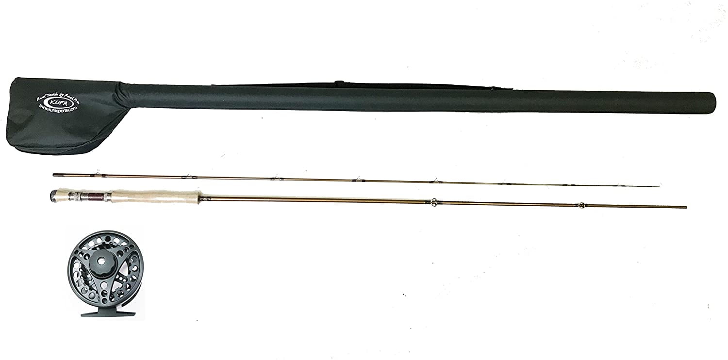 KUFA Sports 9' Graphite Fly Fishing Rod (2Section, Line Weight 7/8