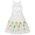 thumbnail image 3 of Girls Dress Butterfly Easter Illusion Yoke Party Dress 14 Years, 3 of 6