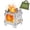 Silver, variant on Bxaolu Portable Wood Stove, Folding Stainless Steel Camping Stove for Backpacking, Hiking, Outdoor Cooking, Compact and Lightweight, Durable Camp Stove for BBQ, Picnic,Father’s Day Gifts