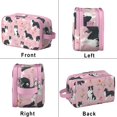 thumbnail image 2 of Toiletries Bag,Border Collie Dogs with Pioneer Flower Mens Womens Toiletry Bag Bathroom Bag,Waterproof Toiletry Travel Bag Dopp Kit Shaving Bag 11x6.3x5.1 Inch, 2 of 5