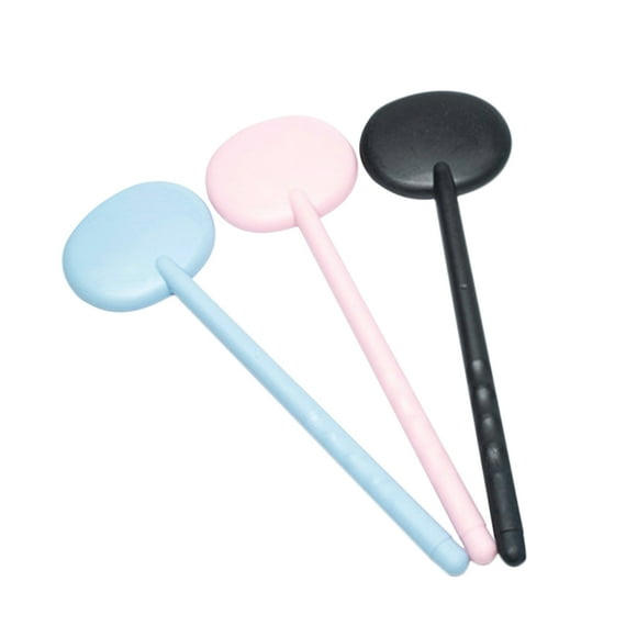 3PC Handheld Eye Occluder Professional Plastic Eye Occluder Set for Vision Test Ophthalmic Examination Random Pattern and Color