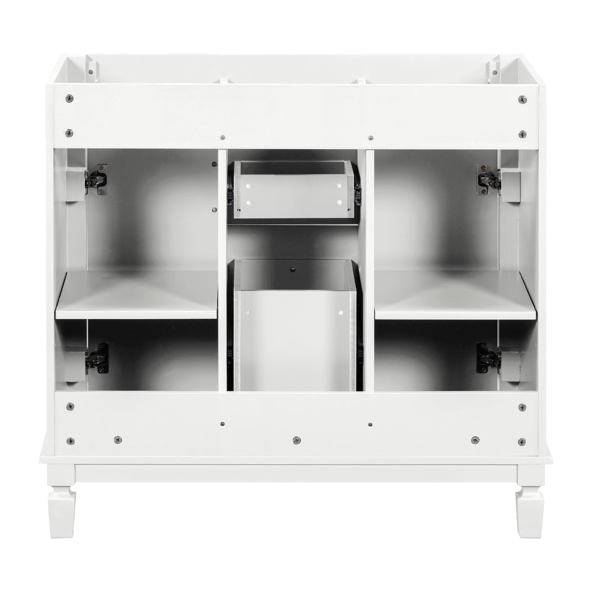 Euroco 36'' Bathroom Vanity without Top Sink, Cabinet only, Modern Bathroom Storage Cabinet with 2 Soft Closing Doors and 2 Drawers