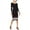 Black - darkred, variant on bar III Womens Ribbed-Knit Midi Sweater Dress, Black, Small