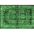 thumbnail image 1 of Ahgly Company Indoor Rectangle Persian Emerald Green Traditional Area Rugs, 8' x 12', 1 of 4
