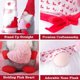 thumbnail image 3 of 2Pcs Valentines Day Gnomes Decorations, Handmade Valentine Gnome Decor Mr & Mrs, 3 of 5