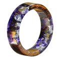 thumbnail image 2 of Anillo de dedo transparente con flores secas de madera para mujer, joyería creativa, regalo de cumpleaños, 2 of 5
