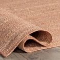 thumbnail image 3 of nuLOOM Rigo Hand Woven Farmhouse Jute Area Rug, 8' x 10', Peach, 3 of 9