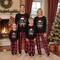 thumbnail image 5 of RUINIXCW Family Christmas Pajamas Matching Set Xmas Jammies Holiday Outfit for Couples Women Men PJS Set Santa Hat Letters Print Sleepwear Loungewear, 5 of 7