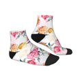thumbnail image 3 of Bingfone Colorful Flowers Design Patterned Men'S Women'S Casual Cotton Socks, 3 of 9
