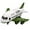 Green_6 Military Vehicles, variant on Airplane Passenger Airplane Carrier Children's Air Cargo Toy with 6 Vehicles for Yellow_6 Construction Vehicles