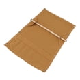 thumbnail image 4 of Bolsa de lona para almacenamiento de acampada con 12 bolsillos para toallas y vajilla, color marrón, portátil y apta para picnics al aire libre, 4 of 8