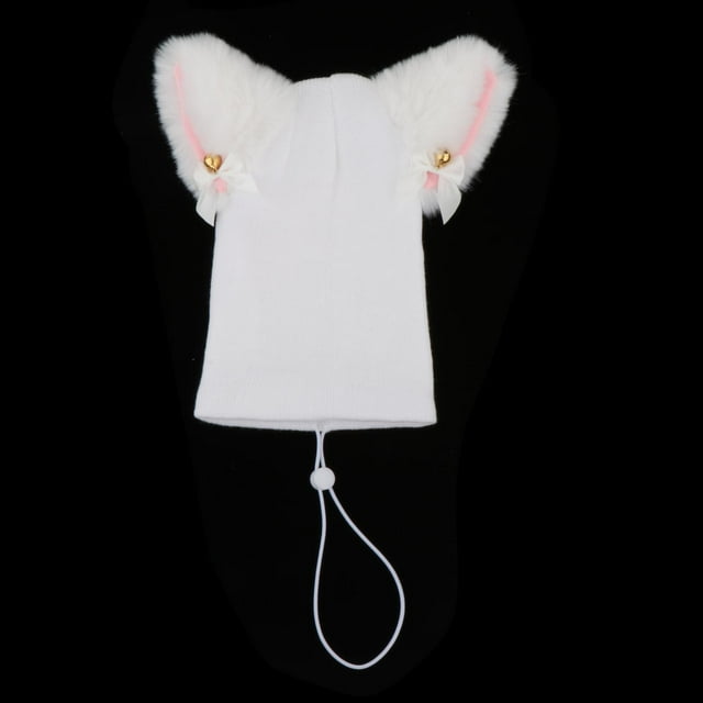 Funda protectora para casco de esquí y nieve, decoración para deportes al aire libre, gorro de punto cálido y encantador, fundas para casco de esquí y gatito blanco