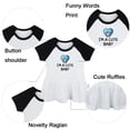 thumbnail image 2 of I'm A Cute Baby Funny Dresses For Baby, Newborn Babies Skirts, Infant Princess Dress, 0-24M Kids Graphic Clothes (Black Raglan Dresses, 6-12 Months), 2 of 5