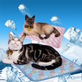 thumbnail image 3 of L Almohadilla para Dormir de enfriamiento para Mascotas Azul, Almohadilla para Perros, Almohadilla para Gatos, Funda para Cama, Almohadilla de Hielo de Seda fría, Almohadilla de enfriamiento, 3 of 5