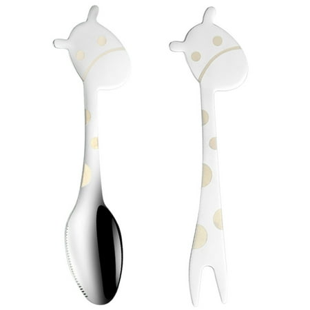 

Naturegr 1 Set Baby Feeding Spoon Sawtooth Design Labor-saving Grip Baby Training Spoon for Kitchen