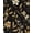 Gold/Black/White, variant on Black Floral Wallpaper Peel and Stick Gold Leaf Contact Paper 17.4" x 118" Boho Wallpaper Waterproof Self Adhesive Wall Covering for Bedroom Countertop Desk Cabinets Decor
