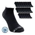 thumbnail image 1 of Fruit of the Loom Tin Caballero Unitalla Algodón Afelpado Negro 24 pares, 1 of 3