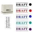 thumbnail image 7 of Printtoo Draft Self Inking Rubber Stamp Pre-Inked Office Stamp- Home Office Business Stationery, 47 x 20 mm Green, 7 of 7