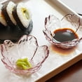 thumbnail image 5 of Sunjoy Tech Glass Seasoning Dishes Small Sauce Bowls Sauce Plate Soy Sauce Dish Glass Cherry Blossom Bowl Snack Bowls for Housewarming Christmas Valentines Day Mothers Day, 5 of 9