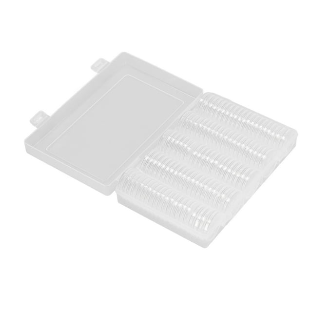 Coin Collecting Case,100pcs 17 To 30mm Coin Holder Capsules Coin Holder Case Best in Class