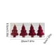 thumbnail image 3 of Juego de adornos navideños de bolas de extraterrestre para árbol | Bolas decorativas colgantes de poliéster rojo y verde con cordón | Adornos navideños ligeros y duraderos para coronas, fiestas y, 3 of 6