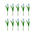 thumbnail image 2 of 10 PCS Real Touch Artificial Tulip Flowers 13 Inch PU Tulips Stems, Multicolor Spring Bouquet for Easter, Mother's Day, Valentine's Decor, Wedding, and Home Floral Arrangements, 2 of 5