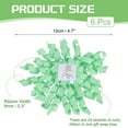 thumbnail image 2 of Uxcell 4 Inch Grosgrain Curly Bows for Gift Wrapping Self-Adhesive Curly Ribbon Twist Tie Bows Light Green 6 Pcs, 2 of 7