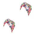 thumbnail image 1 of Guardurnaity Estilos bohemios Envolturas para la cabeza para mujeres Gorros de punto en forma de V Gorro plisado Skullcap Sombreros de moda Swirl Type7 NO7, 1 of 6