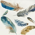 thumbnail image 2 of Wilson, Aimee 15x15 Gold Ornate Wood Framed with Double Matting Museum Art Print Titled - La Plume II, 2 of 4