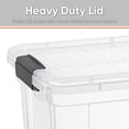 thumbnail image 4 of Superio Clear Storage Boxes with Lids, Plastic Container Bins for Organizing, Stackable Crates, BPA Free, Non Toxic, Odor Free, Organizers for Home, Office, School, and Dorm, 8.7 Quart, 4 of 9