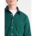 thumbnail image 3 of Free Assembly Men's Button Front Poplin Oxford Shirt with Long Sleeves, Sizes XS-3XL, 3 of 3