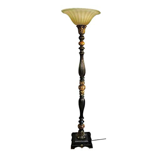 Portfolio Barada Bronze With Gold, Replacement Glass Shade For Antique Floor Lamp