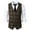 Mens Vests Coffee, variant on Dress Vests for Men Vintage Plaid Printed Slim-Fit Suit Waistcoats Sleeveless Button-Down V Neck Business Work Formal Vest 2025