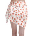 thumbnail image 4 of Zufioo Pastry Print Women's Beach Short Wrap Skirt, Short Quick-drying Wrap Skirt, Swimsuit Cover-up Sun Protection Cape, Suitable for Beach, Pool-One Size, 4 of 5