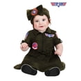 thumbnail image 5 of Girl's Infant Flight Suit Top Gun Costume Dress, 5 of 7