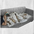 thumbnail image 5 of Reptile Soft Flannel Fleece Throw Blanket, Colorful Staring Leopard Gecko Family Image Prehistoric Reptiles Wildlife Print, Cozy Plush for Indoor and Outdoor Use, 50" x 60", Multicolor, by Ambesonne, 5 of 5