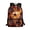 Fiery Lava Soccer Ball, variant on Uourmeti Spacious Interior Student Bookbag for Shopping Outdoor, 17 Inchs Smooth Zippers School Backpack, Cat Print Design
