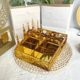 thumbnail image 4 of Ramadan Serving Tray - Gold Eid Mubarak Acrylic Mirror Tray for Food Storage, Dessert Platters, and Party Decor, Moon Star Design for Ramadan Tableware and DIY Display, 4 of 7