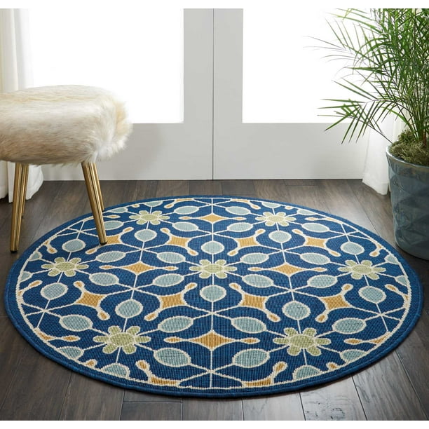 Nourison Caribbean Navy Indoor/Outdoor Area Rug