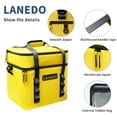 thumbnail image 3 of Nevera térmica Lanedo Lunch Soft Cooler para 20 latas, con aislamiento, color naranja, 3 of 7