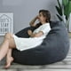 thumbnail image 1 of Large Small The color is as shown in the main picture 100*120cm Lazy Sofa Cover Chairs Without Filler Linen Cloth Lounger Seat Bean Bag Pouf Puff Couch Tatami Living Room, 1 of 4