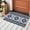 blue, variant on Blue Aztec Bathroom Mats 2x3 FT, Non Slip Small Kitchen Mat, Boho Southwest Farmhouse Ethnic Motifs Washable Soft Backed Front Door Throw Rugs Non-Shedding Indoor Outdoor Doormat for Entryway Sink