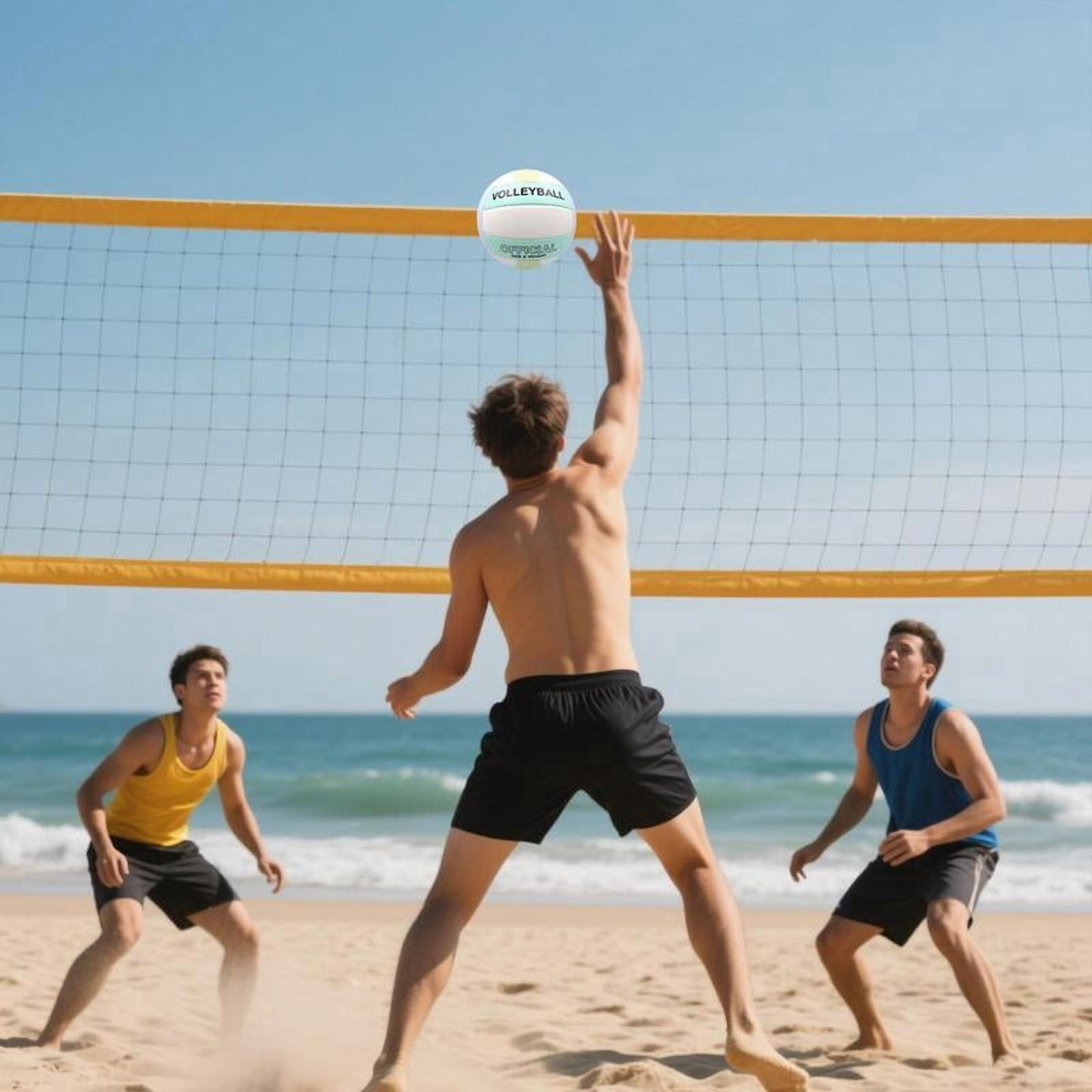 Professional Volley Ball Thickened Surface Soft Leather Volleyball Waterproof Game Play Volleyballs for Womens Mens