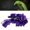 thumbnail image 4 of Hanging Terrarium Plants, Plastic Clear Texture Artificial Reptile Plants Purple Flower Heart Shape Easy To Clean  For Hermit For Gecko For Lizard, 4 of 8