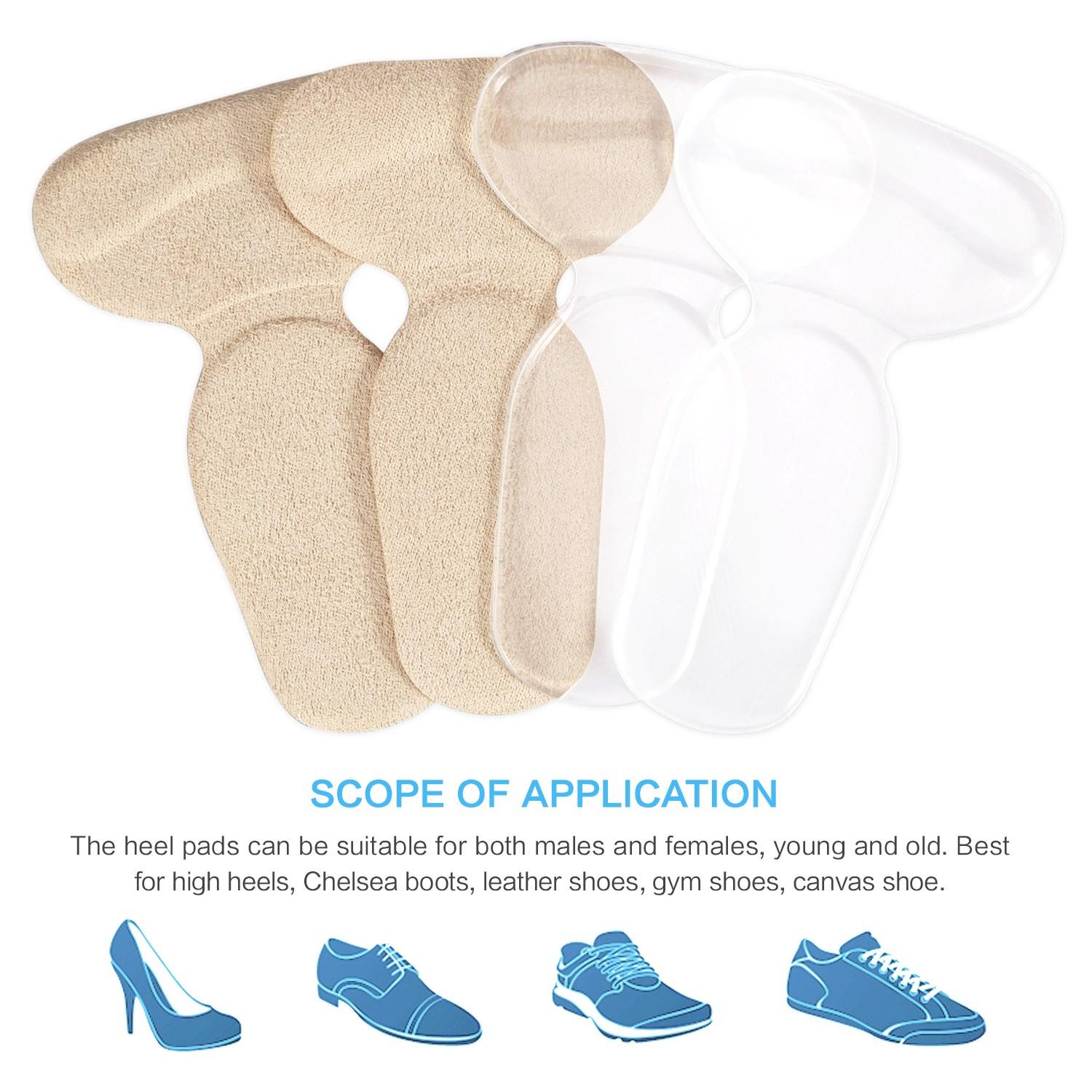 Heel Pads for Shoes That are Too Big Heel Inserts for Women Anti-Slip Heel  Grips Liner Cushions Inserts for Women Men Shoe Heel Inserts Prevent  Rubbing Blisters Heel Slipping(4Pairs) - Walmart.com