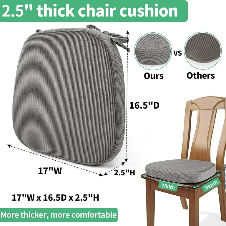 Dining Chair U Shaped Chair Cushions With Ties Chair Seat Cushion
