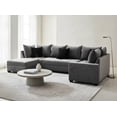 thumbnail image 2 of Sala Esquinera Salvanto Oasis Gris, 145x290x150 cm, 3 Piezas, 2 of 8