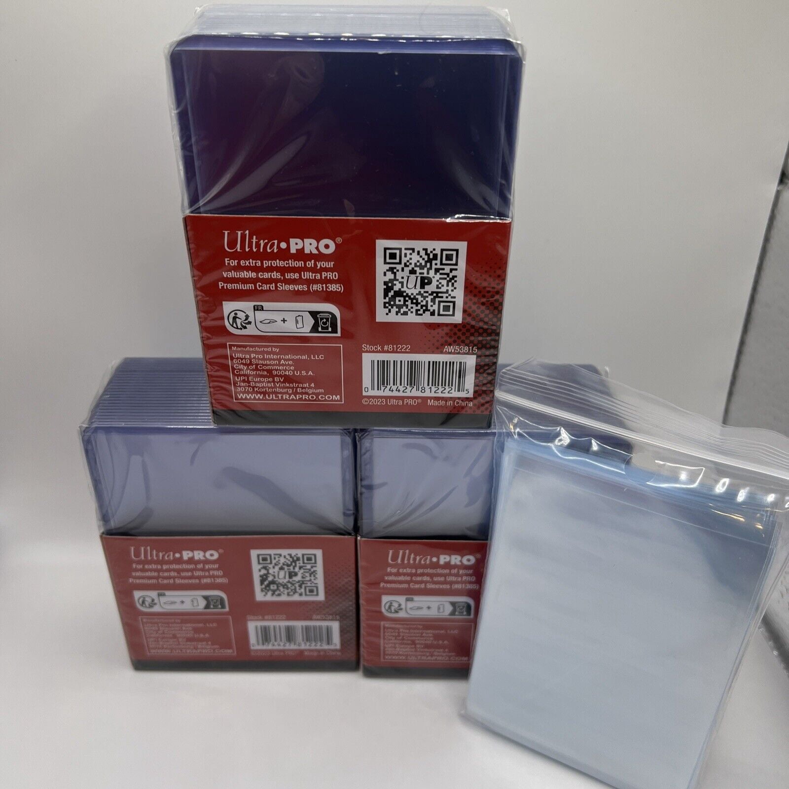 Ultra PRO Toploader Combo Box With 25 Toploaders & Sleeves - Card Storage Holder